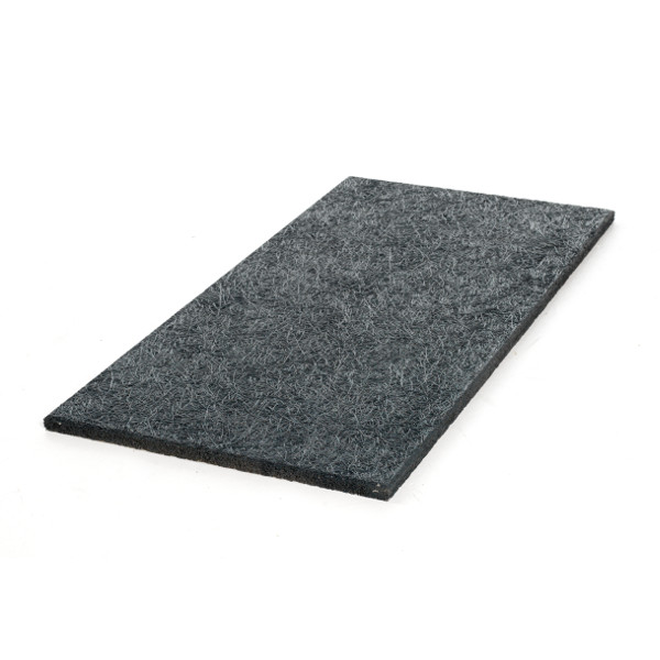 Holzwolle Multifin Schwarz lackiert 600×1200 mm